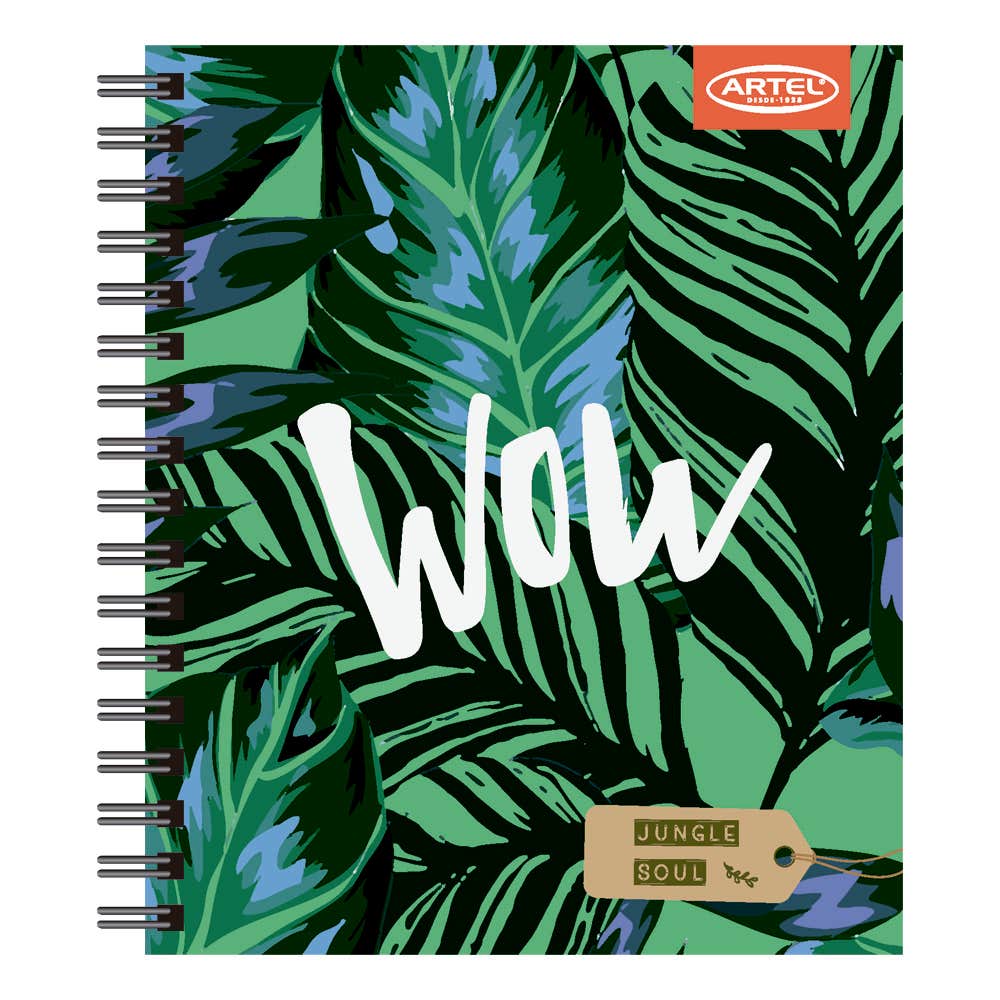 Cuaderno Book Floral 120 Hojas 7Mm Hojas Diseño Aleatorio Artel