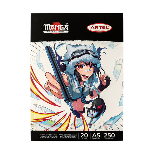 Block Dibujo Artel Manga A5 20 Hojas