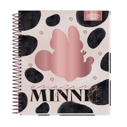Cuaderno Book 120 Hojas Minnie Gold Rose Artel