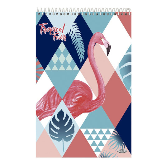 Croquera Tropical Fever 16x21cm. Diseño Aleatorio Artel