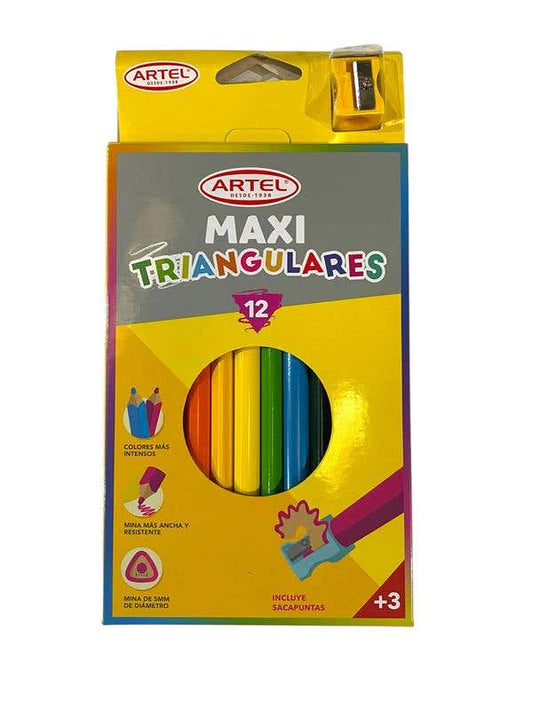 Est. 12 Lapices de colores Maxi Artel 5m