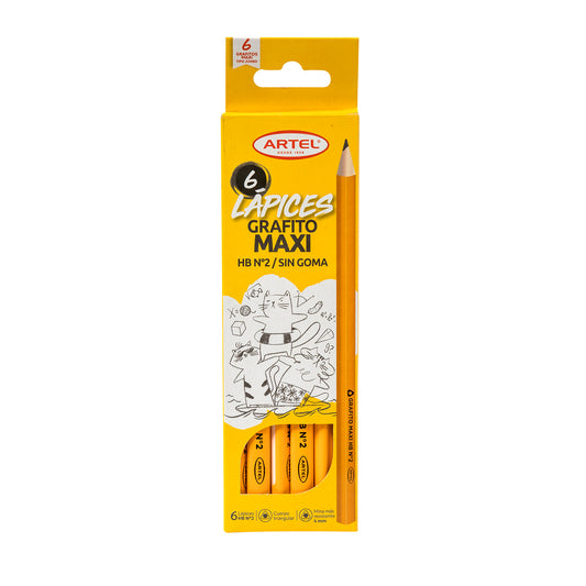 Lápices de Grafito Jumbo 6 Unidades