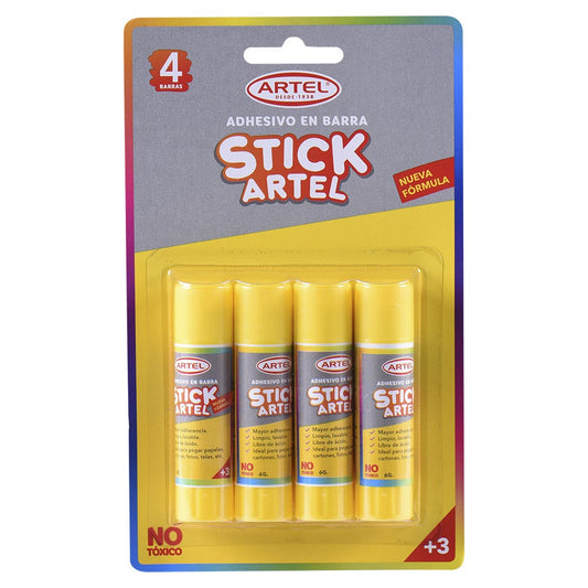 Blister 4 Pegamento en Barra 6grs. Artel