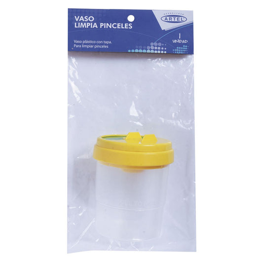 Vaso plastico para pinceles