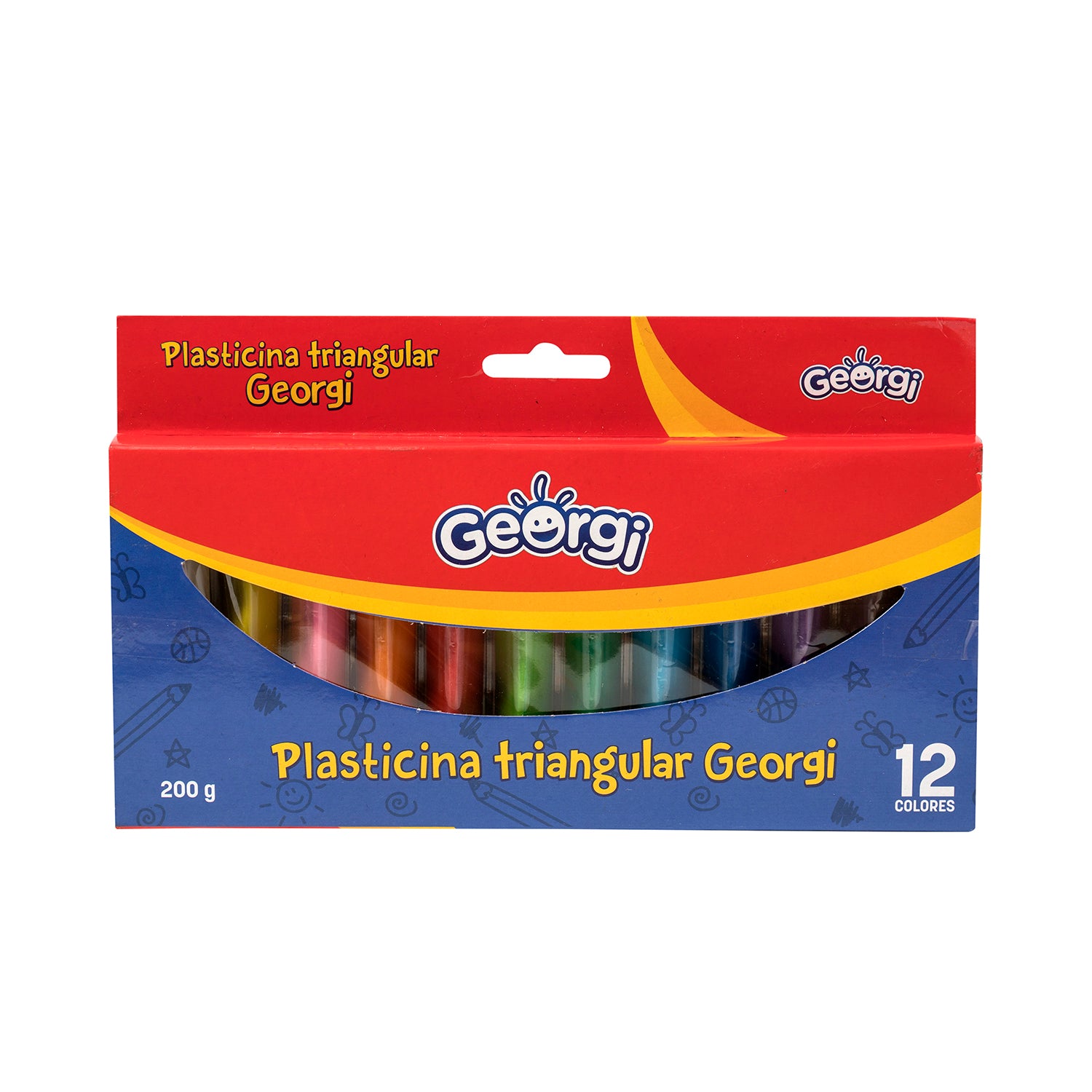 plasticina triangular 12 colores 200g Artel – Nacional Librería
