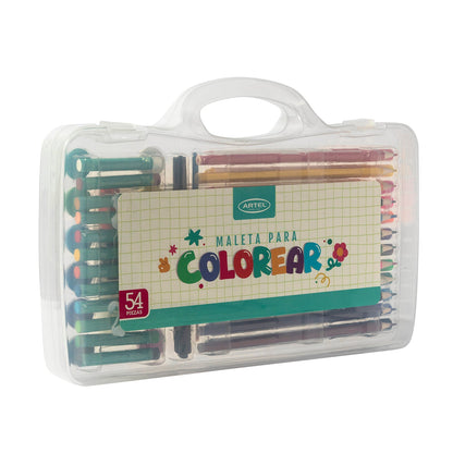 Maleta para Colorear Artel 54 piezas