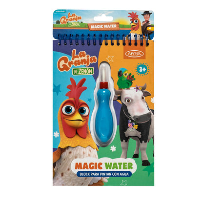 Libro para colorear Artel Water Magic La Granja de Zenon