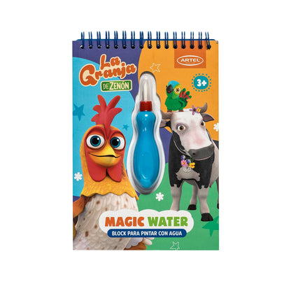 Libro para colorear Artel Water Magic La Granja de Zenon