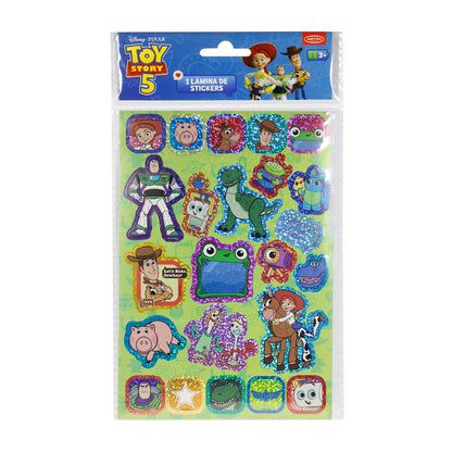 Lámina De Stickers Artel Diseño Toy Story 5