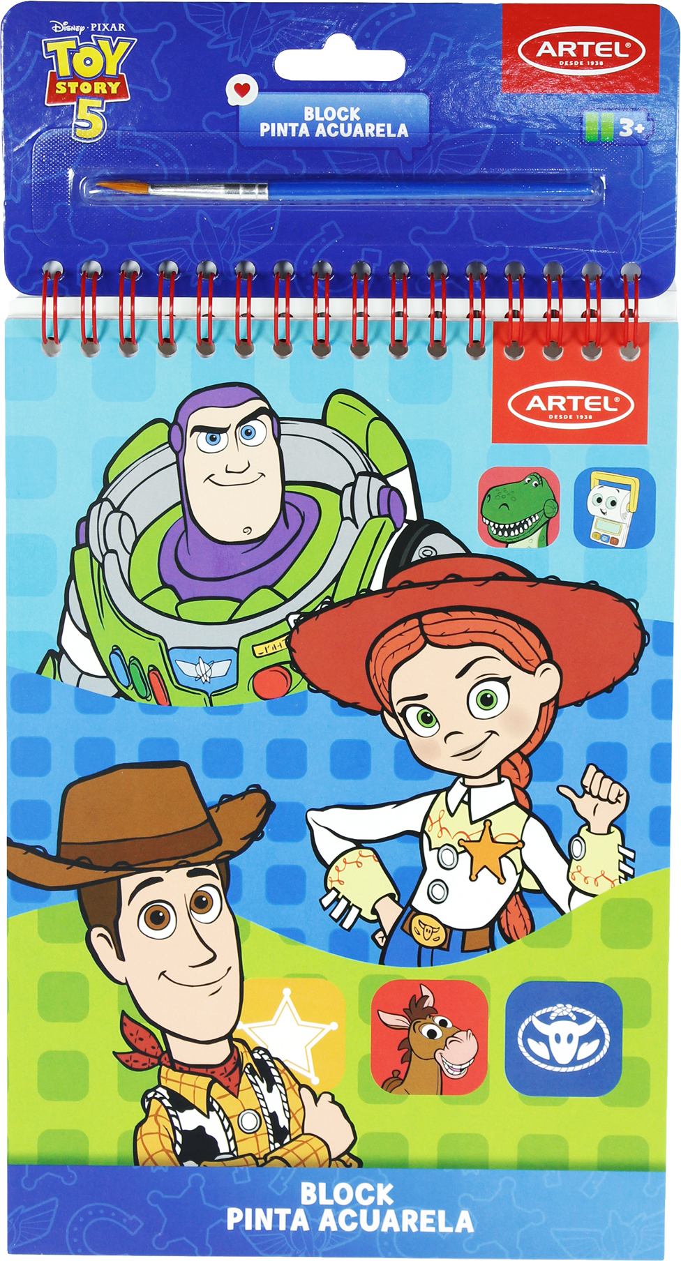 Block Pinta Con Acuarela Artel Diseño Toy Story 5