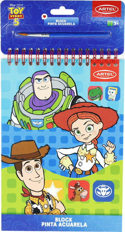 Block Pinta Con Acuarela Artel Diseño Toy Story 5