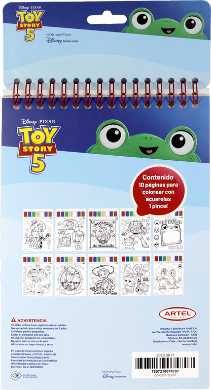 Block Pinta Con Acuarela Artel Diseño Toy Story 5