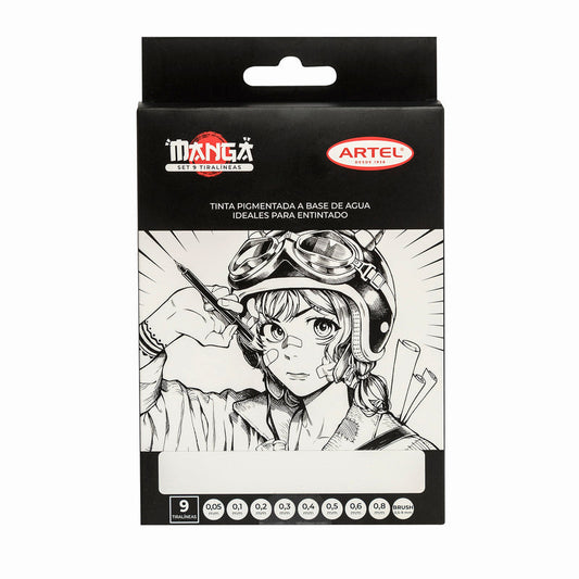 Set Tiralíneas Artel Manga 9 Unidades