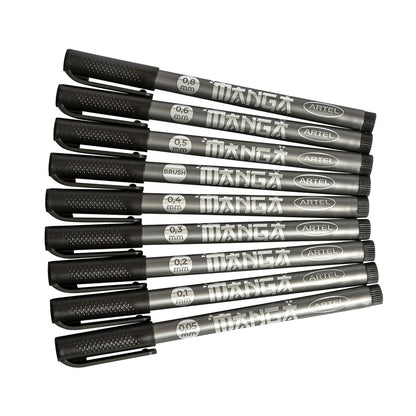 Set Tiralíneas Artel Manga 9 Unidades