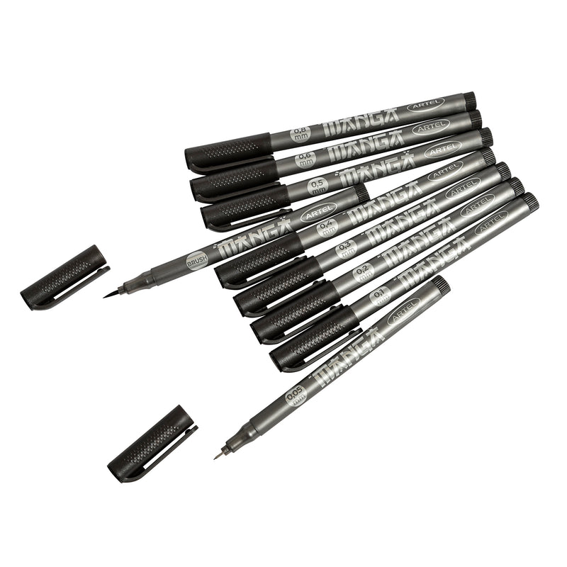 Set Tiralíneas Artel Manga 9 Unidades