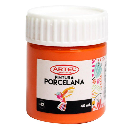 Fco 40ml Pintura Porcelana Anaranjado