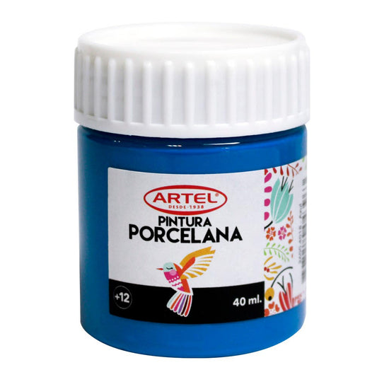 Fco 40ml Pintura Porcelana Azul