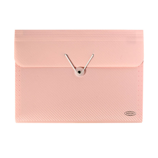 Carpeta Con Fuelle Artel Pastel 7 Divisiones