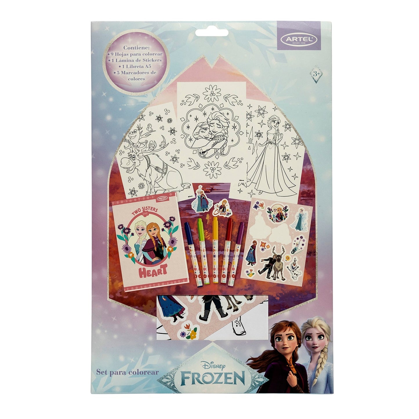 Set Colorear Artel Frozen