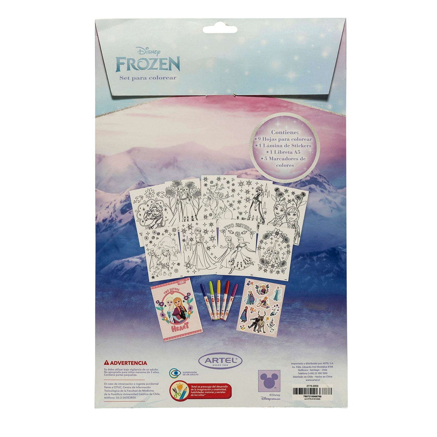 Set Colorear Artel Frozen