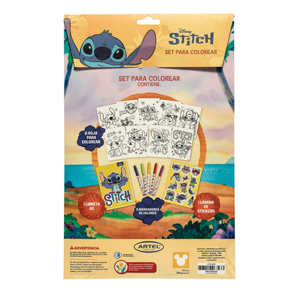 Set Colorear Artel Stitch