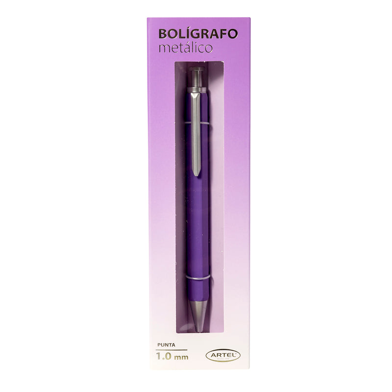 Bolígrafo Metálico De Gel Artel Pastel Con Caja