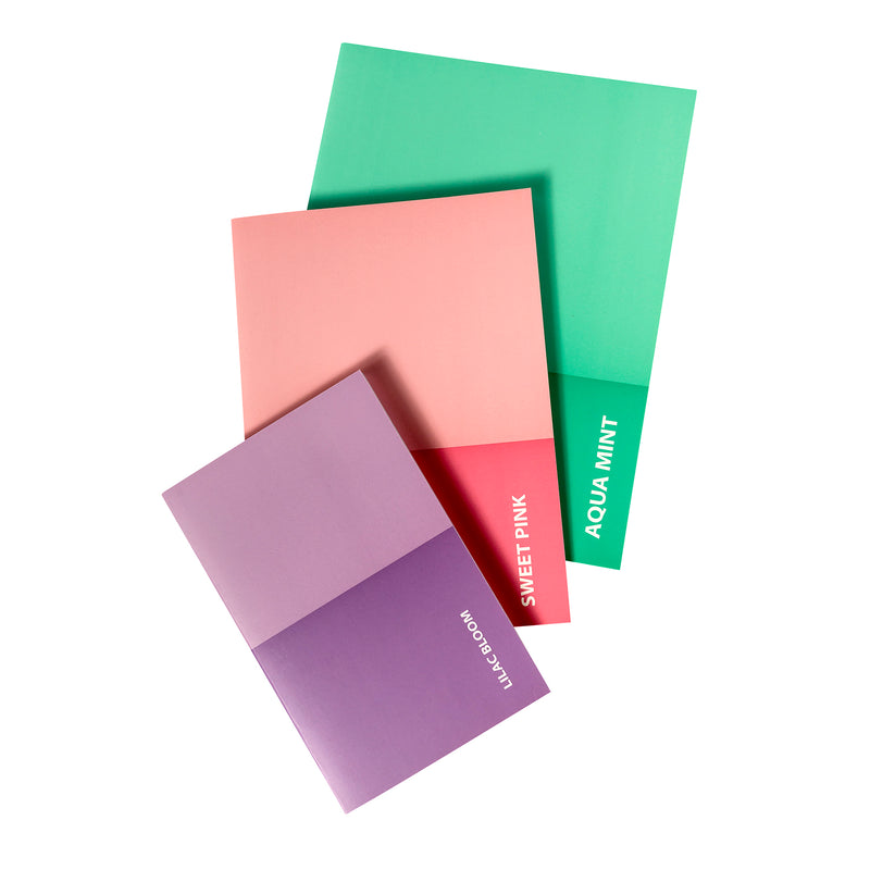 Set De 3 Libretas Artel Pastel