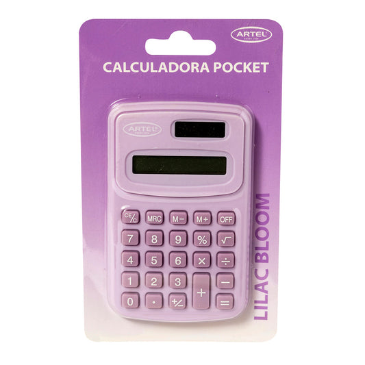 Calculadora Artel Poket Solar Pastel