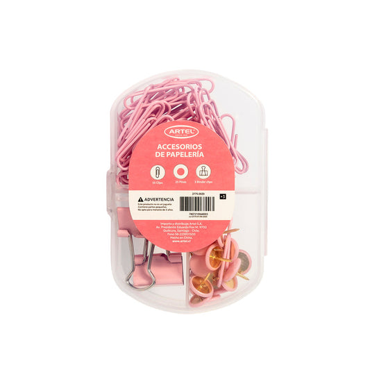 Set De Accesorios Artel Pastel