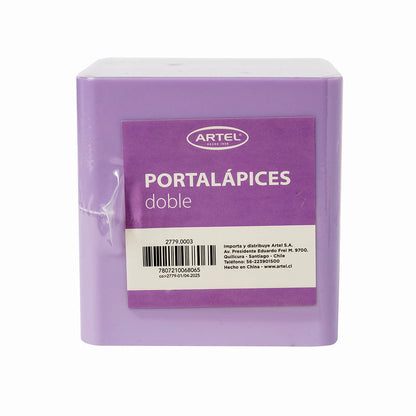 Portalápices Doble Artel Pastel