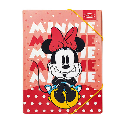 Carpeta Plástico Con Elástico Minnie Artel