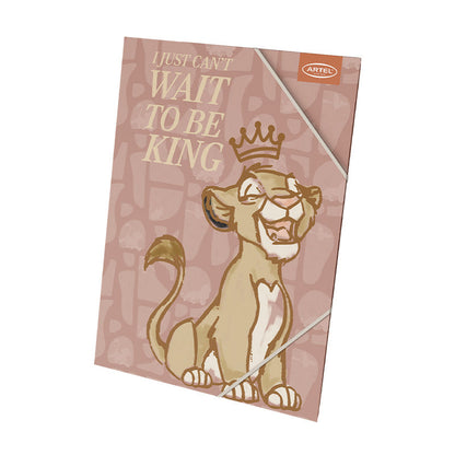 Carpeta Plástico Con Elástico Rey León Artel