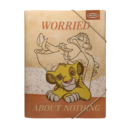 Carpeta Plástico Con Elástico Rey León Artel