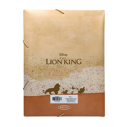 Carpeta Plástico Con Elástico Rey León Artel