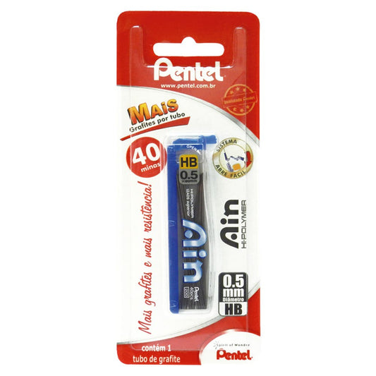Blíster Tubo 40 Minas 0,5 HB Pentel