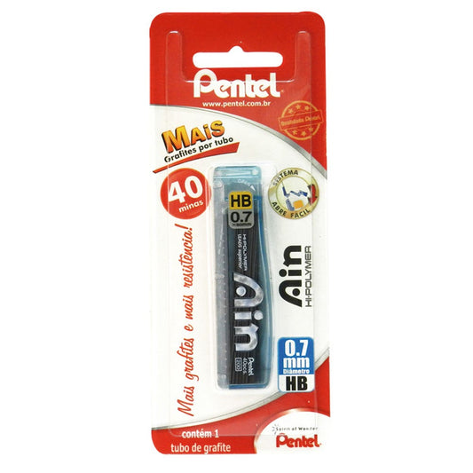 Blíster Tubo 40 Minas 0,7 HB Pentel