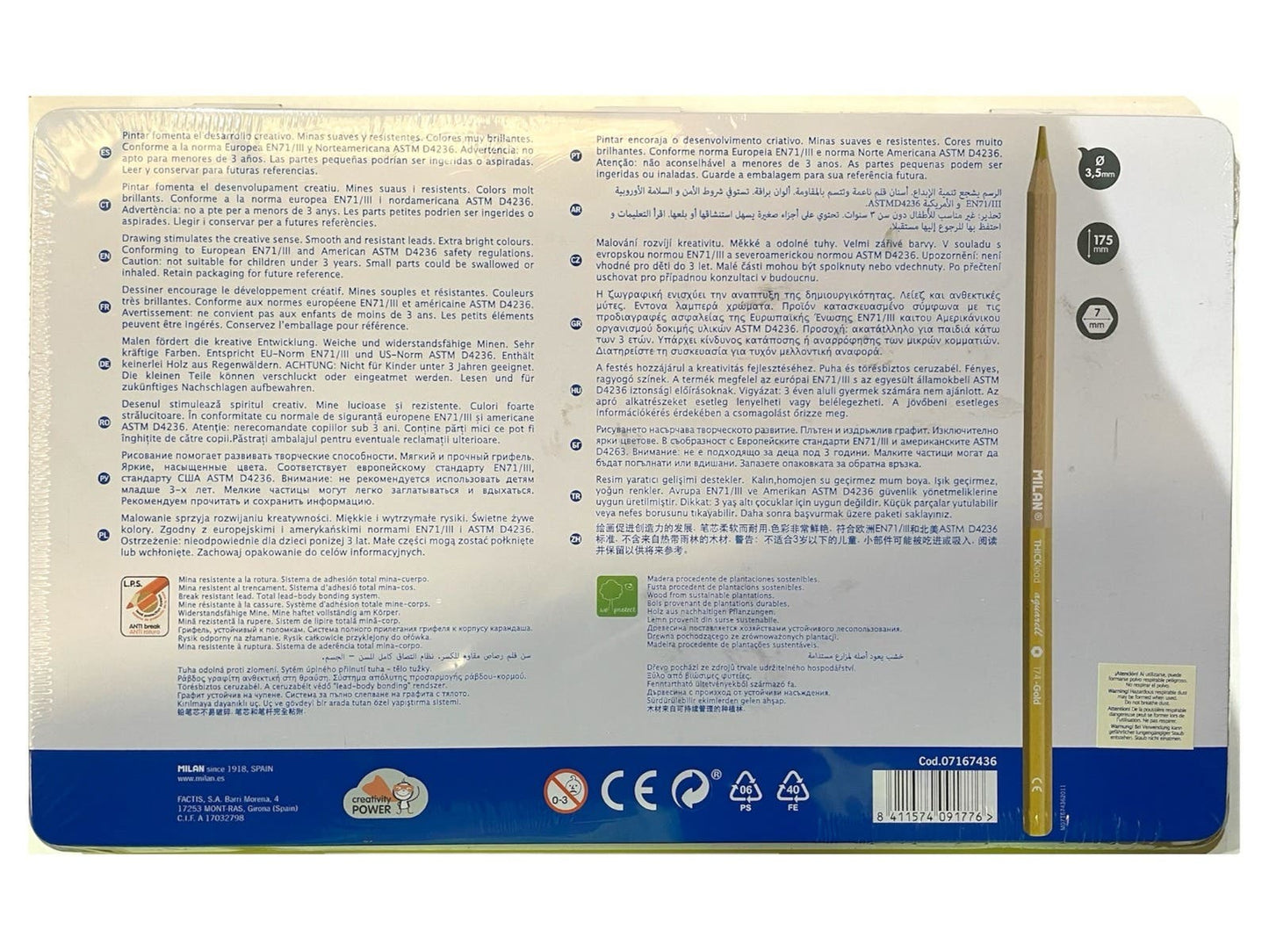 Lapices de Coloresx36und Acualerables Mi
