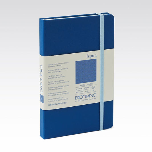 Libreta Fabriano Ispira 9 x 14 Color azul Puntos