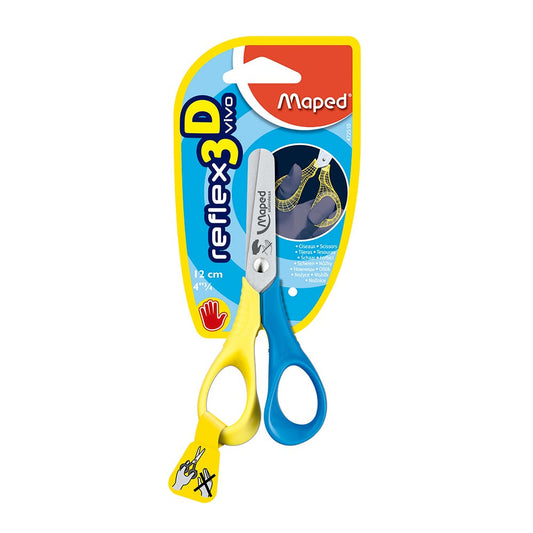 Blíster Tijera Reflex Vivo 12cm Zurdos Maped