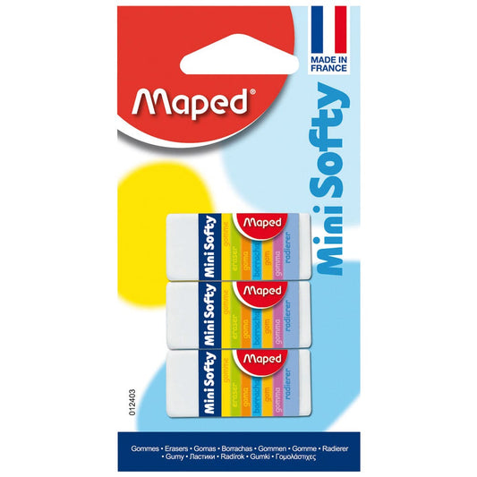Blister 3 Gomas de Borrar Minisofty