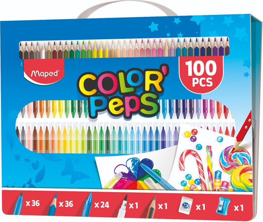 Maleta COLUORING MAPED 100pcs