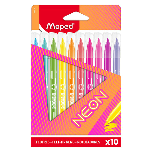 Rotuladores Maped Neón (Caja 10 Unidades)