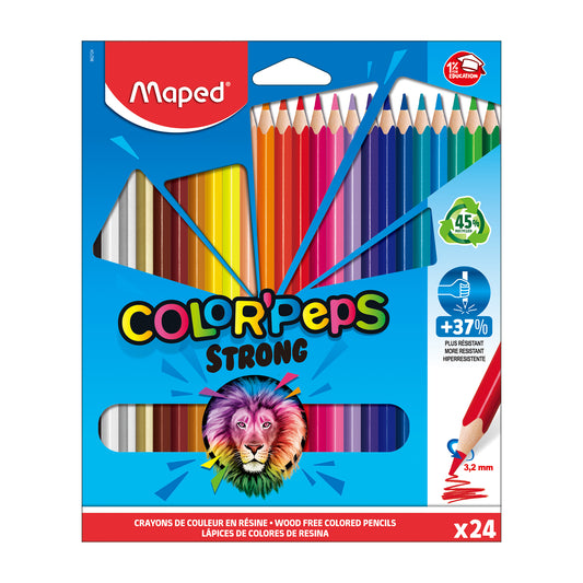 Lápices Color Maped Peps Strong 24 Unidades