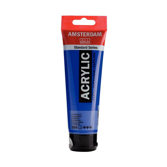 Pintura Acrílica Amsterdam 504 Azul Ultramar 120 Ml