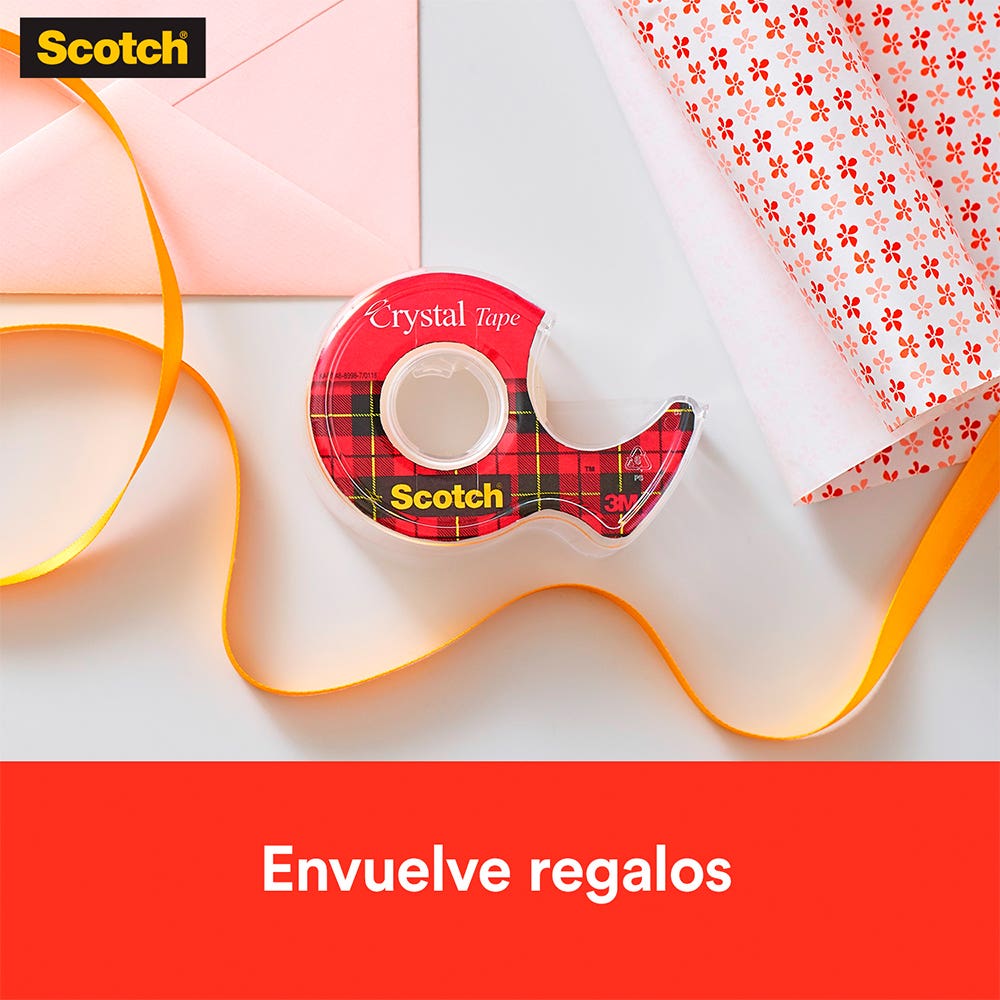 Cinta Adhesiva Cristal Scotch® Con Dispensador 18X20 Mts