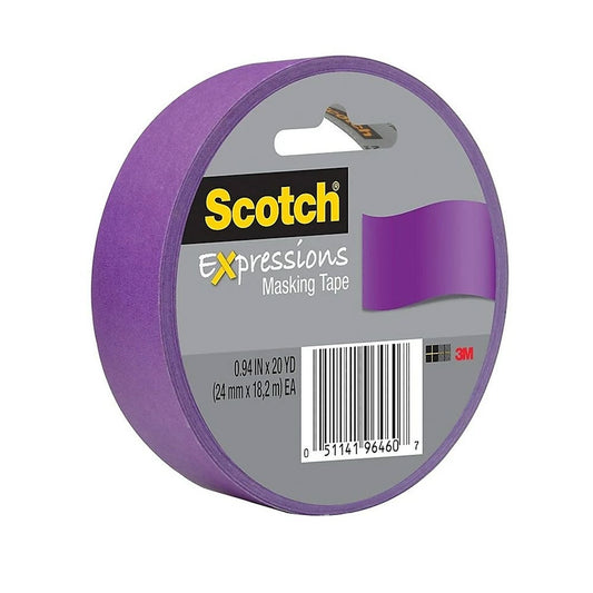 Cinta Masking Tape 3M Fucsia 24X18