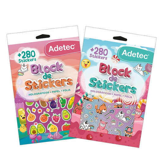BLOCK DE STICKERS FIGURAS KAWAI