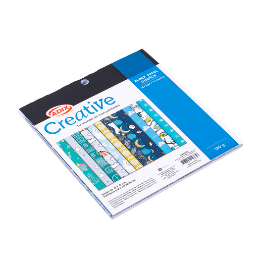 Block Creative 12 Diseños Baby Boy 24 Unidades 120 Gramos