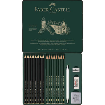 Set Faber Castell 9000 & Pitt Grafito Mate 30 Unidades