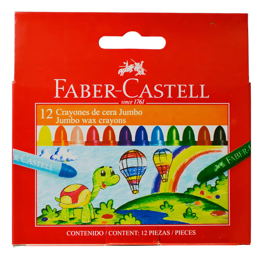 Crayones Jumbo Faber Castell 12 Colores